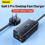 Baseus 100W 4 Port USB-PD GaN3 Pro Charger & 100W USB-C Cable $59.03 ($57.56 w/ eBay Plus) Delivered @ Baseus eBay