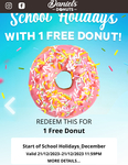 [VIC] Free Donut for MyJam Members @ Daniel’s Donuts (App Required, Pick-up in Store)