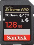 SanDisk 128GB Extreme PRO SDXC UHS-I Memory Card $24.51 + Delivery ($0 with Prime/ $59 Spend) @ Amazon US via AU
