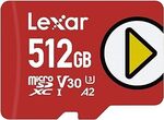 Lexar Play 512GB Micro SD Card $44.05 + Delivery ($0 with Prime/ $59 Spend) @ Amazon AU