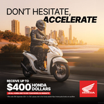 Honda NSC110 Dio Motor Scooter from $3,625 Ride Away @ Honda Dealers