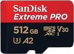 SanDisk 512GB Extreme PRO microSDXC Card $71.12 Delivered @ Amazon AU (Price Beat $67.56 @ Officeworks)