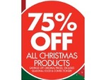 75% off Christmas Products @ Sams Warehouse + Crazy Clarks till 24th Dec