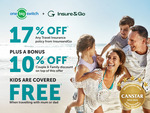 17% off Any Travel Insurance Policies from InsureandGo + Bonus 10% Couple and Family Discount @ One Big Switch