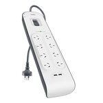Belkin SurgePlus 8 Outlet 2 USB Powerboard $44.90 + Del ($0 OnePass/ C&C/ in-Store) @ Bunnings (Price Beat $42.65 @ Officeworks)