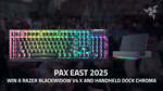 Win a Razer BlackWidow V4 X and Handheld Dock Chroma from Razer