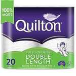 [Prime] Quilton 3-Ply Double Length Toilet Tissue 20 Pack $19.99 ($17.99 S&S) Delivered @ Amazon AU