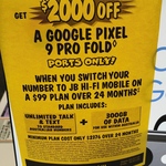 $2000 off Google Pixel 9 Pro Fold with 24-Month $99/Mth Plan - 256GB $697, 512GB $897 (in-Store & Port-in Only) @ JB Hi-Fi