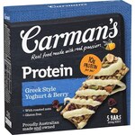Carman's Protein Bars $3.95 (Was $7.90) @ Woolworths