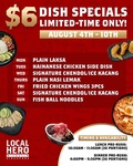 [VIC] $6 Specials: Laksa, Hainanese Chicken, Nasi Lemak + More @ Local Hero Singapore  Doncaster, QV, The Glen, Knox)