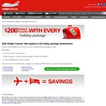$200 Webjet Voucher with Every Holiday Package!