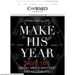 15% off Code for Christopher Ward Swiss Watches
