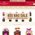 The Chocolate Box $10 off 1 kilo Premium Chocolate Bags Online and in Stores