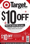 Target $10 off When You Spend $60 on Homewares, Women’s, Men’s & Kids’ Clothing, Footwear and Accs