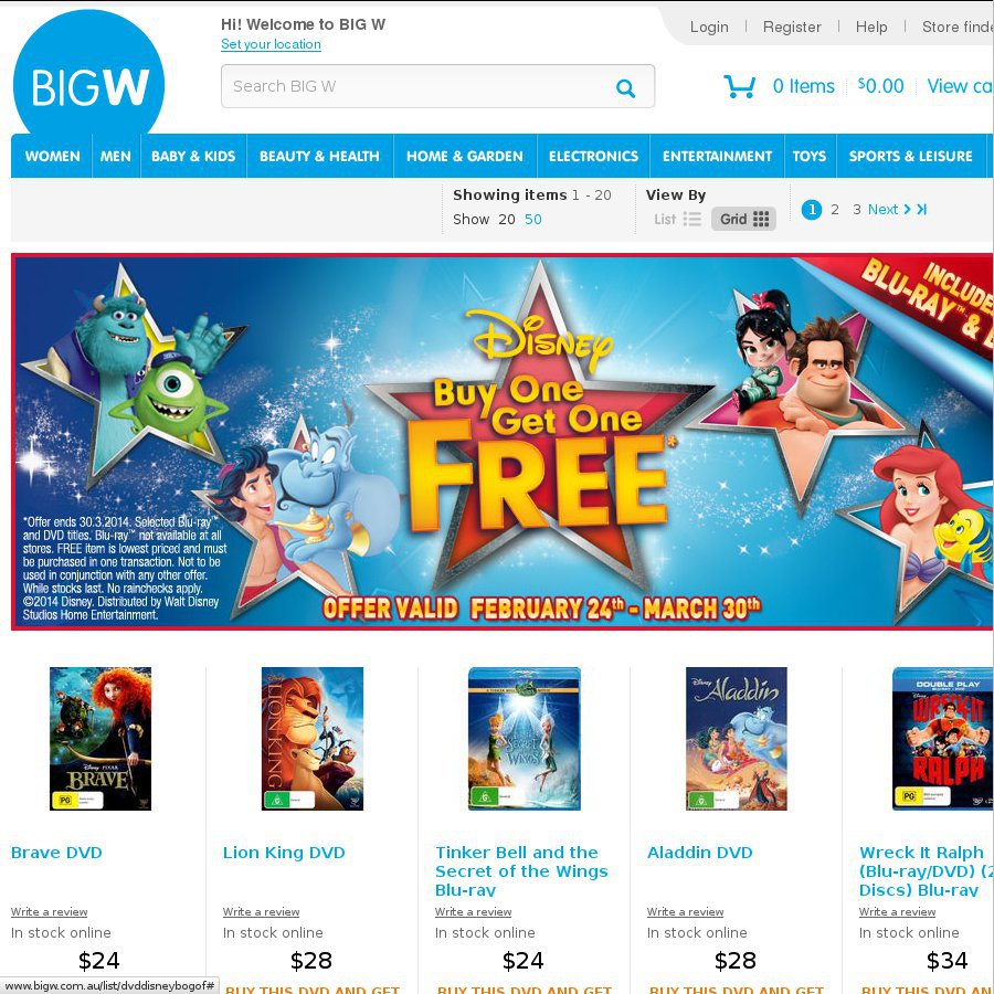 Disney Blu Ray Dvd Movies Over 70 Titles Buy 1 Get 1 Free Big W Woolworths Target Ozbargain