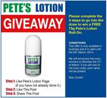 75g Pete's Lotion Roll-On Giveaway 