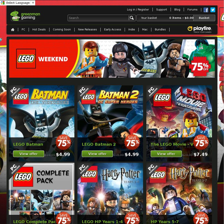 75% LEGO Batman: The Videogame on