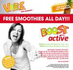 Free Smoothies on Sat 12/09/09 at Boost Active, Richmond, VIC