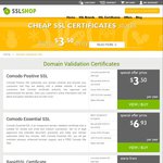 Up to 50% OFF Comodo SSL Certificates from $3.50 Per Year at Cheapsslshopt.com