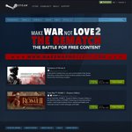 [Steam] Make War Not Love 2 - Rome 2 $19.98 & Company of Heroes 2 $12.49 (75% off)