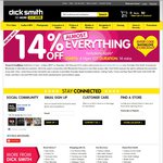 14% off Almost Everything - Dick Smith - 14 Minutes Only