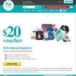 Pet Circle $20 off Pet Food on Orders $50 or More. (New Customers Only) 