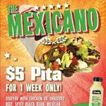 $5 Mexicano at Pita Pit North Sydney Store