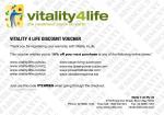 Vitality 4 Life 10% Discount