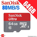 SanDisk Ultra MicroSDHC + Adapter: 32GB $17.98 - 64GB $31.98 Delivered @ ShoppingSquare