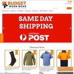 Budget Workwear Outlet Store (Workwear, Hi Vis): Bisley Socks $9, Bisley Drill Shirt $10 + More ($5.50 Shipping)