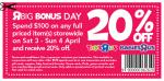 Toys R Us: Spend $100 on Sat 3 - Sun 4 April and receive 20% off