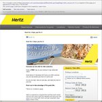 Hertz - Take 3 Days and Pay for 2 Only (ANZ Customers Only)