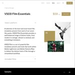 VSCO Film Essentials - USD $39 (~AUD $53) (Save $20 from $59)