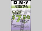 Dendy Cinema: Voucher to See a Film for $7.50. Senior Tickets $6.50