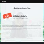 Free $25 Sony.com.au Store Voucher for Completing The Survey