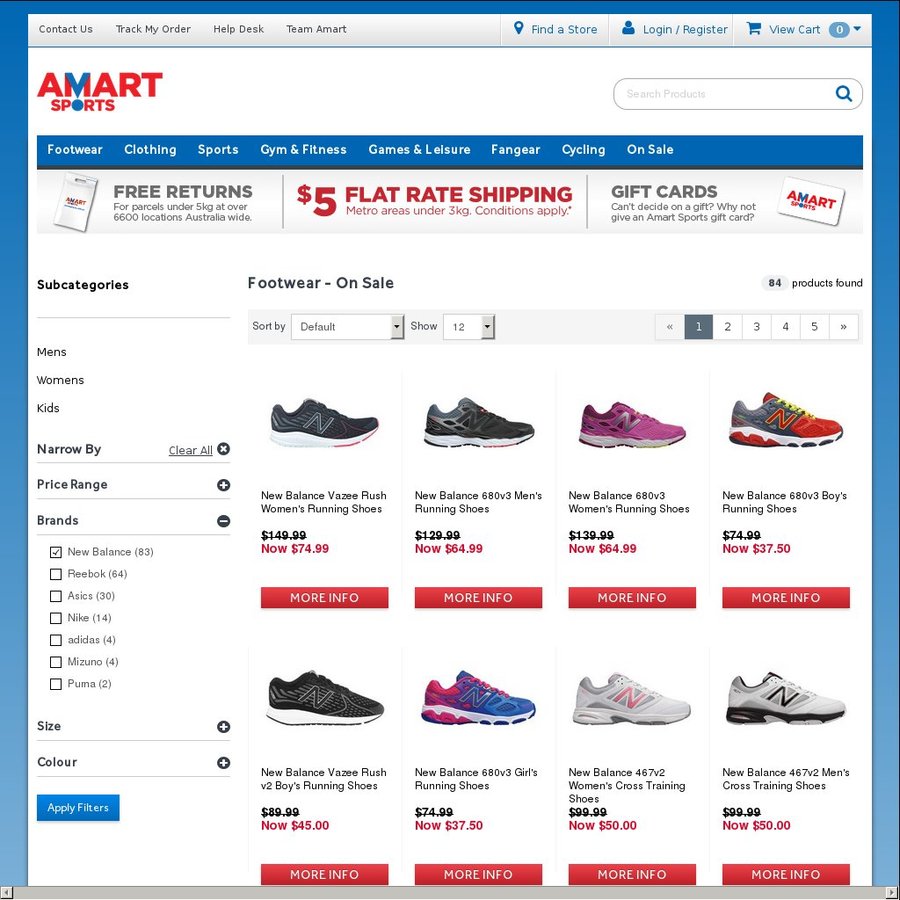 amart sports shoes sale