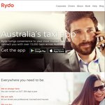 Rydo App. $20 off First Taxi Ride Using Code