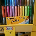 BIC 24pk Permanent Markers $5 (Was $20) @ Coles (Clearance - Selected Stores)