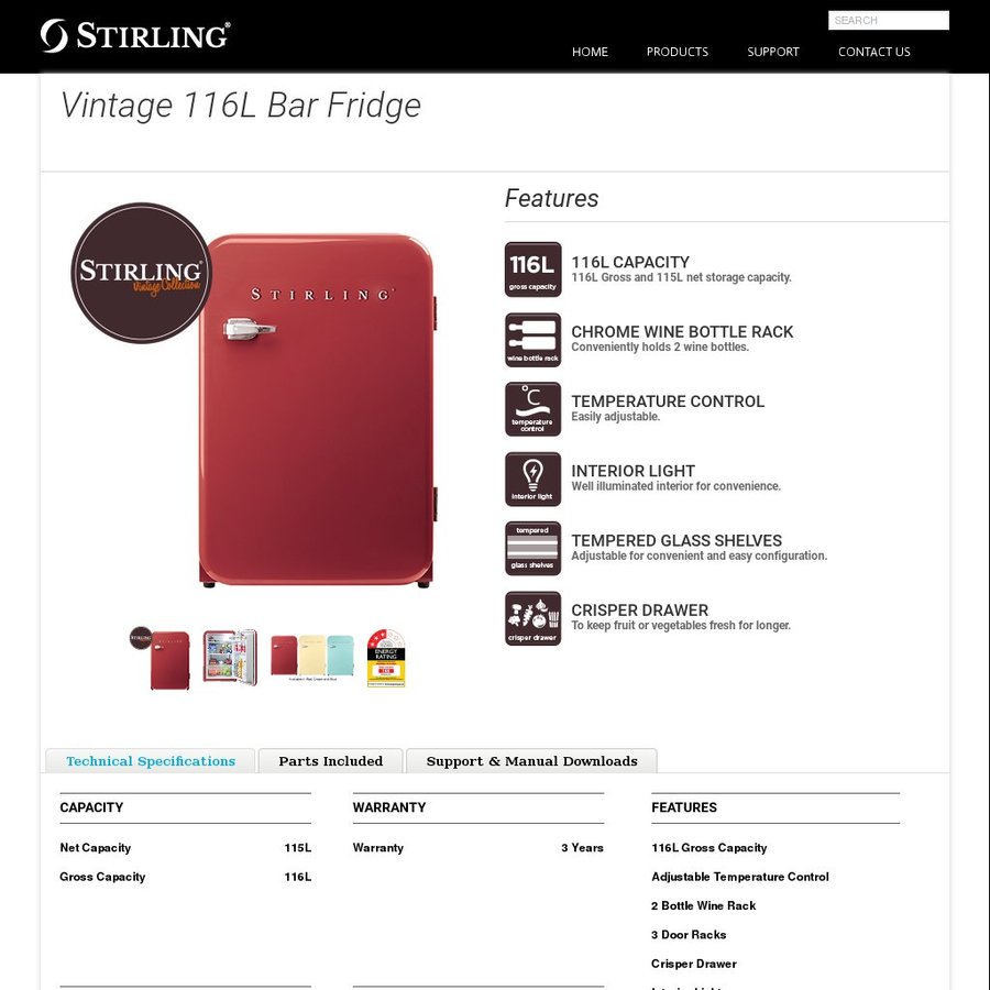 aldi stirling bar fridge