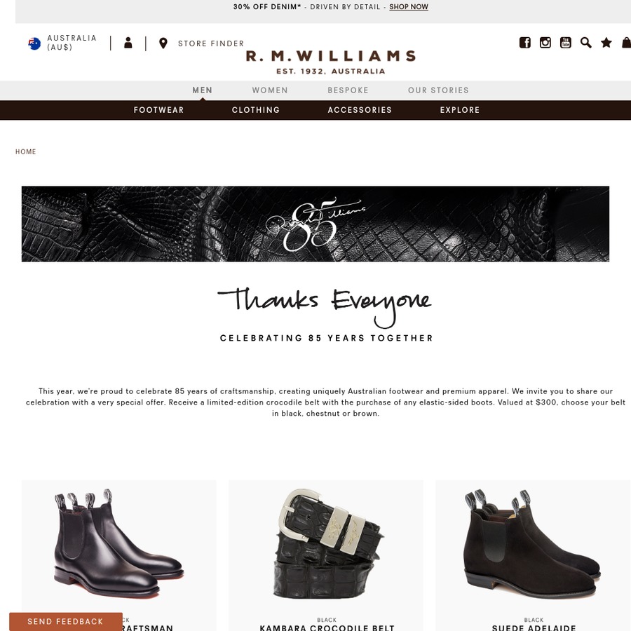 rm williams crocodile boots price
