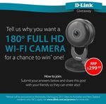 Win a DCS-2530L Full HD 180-Degree Wi-Fi Camera Worth $299.95 from D-Link