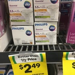 Philips LED MR16 $2.49 @ Woolworths