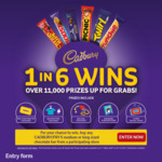 Win a Share of $149,650 Worth of Instant Win Prizes (Fuel Voucher/Westfield Gift Card/etc) from Mondelez [Purchase Cadbury/Frys]
