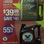 [55% Off] 5L Super Diesel 15W-40 $19.99 (Save $25), [50% Off] 5L Castrol Edge 5W-40 Full Synthetic $39.99 (Save $40) @ Repco