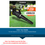 Win 1 of 2 GFORCE 120V Cordless Blowers Worth $499 from GFORCE Tools