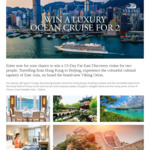 Win a Far East Discovery Cruise (Hong Kong-Beijing) for 2 Worth $12,600 from Viking River Cruises 