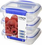 Sistema Klip It Pack 200ml X 3 Food Storage Container $3.10 (was $5.99) + Delivery ($0 Prime/ $49 Spend) @ Amazon AU