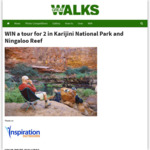 Win a Karijini National Park & Ningaloo Reef Tour Package for 2 Worth $8,500 from Great Walks