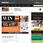 Win a Crescent Tools Prize Pack Valued at $2,000 or 1 of 25 Lufkin Tape Measures from Handyman