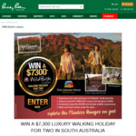 Win a Wild Bush Luxury Walking Holiday in South Australia for 2 Worth $7,300 from Paddy Pallin 